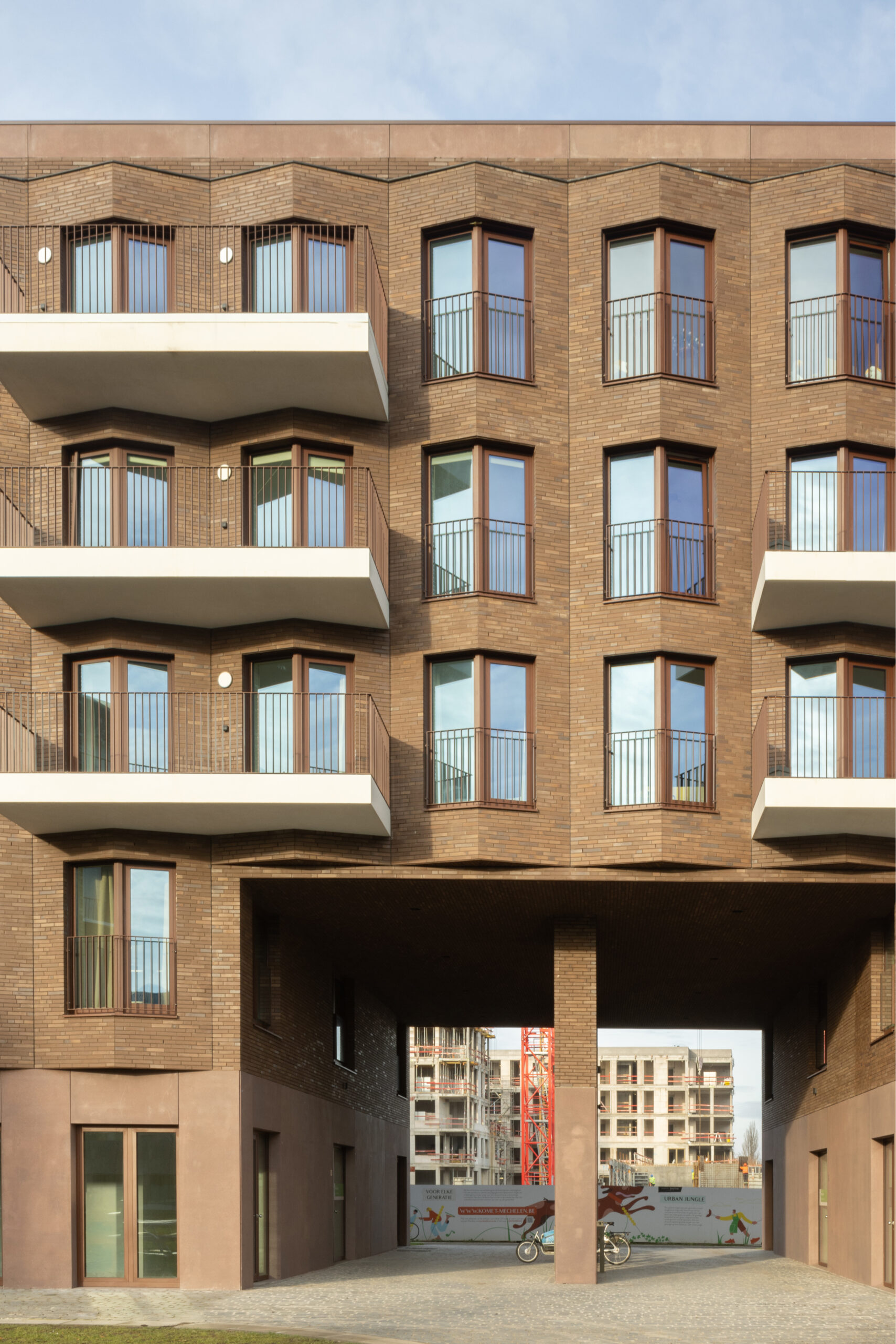 Assistentiewoningen met terras in gebouw Margareta op de Komet-site in Mechelen.