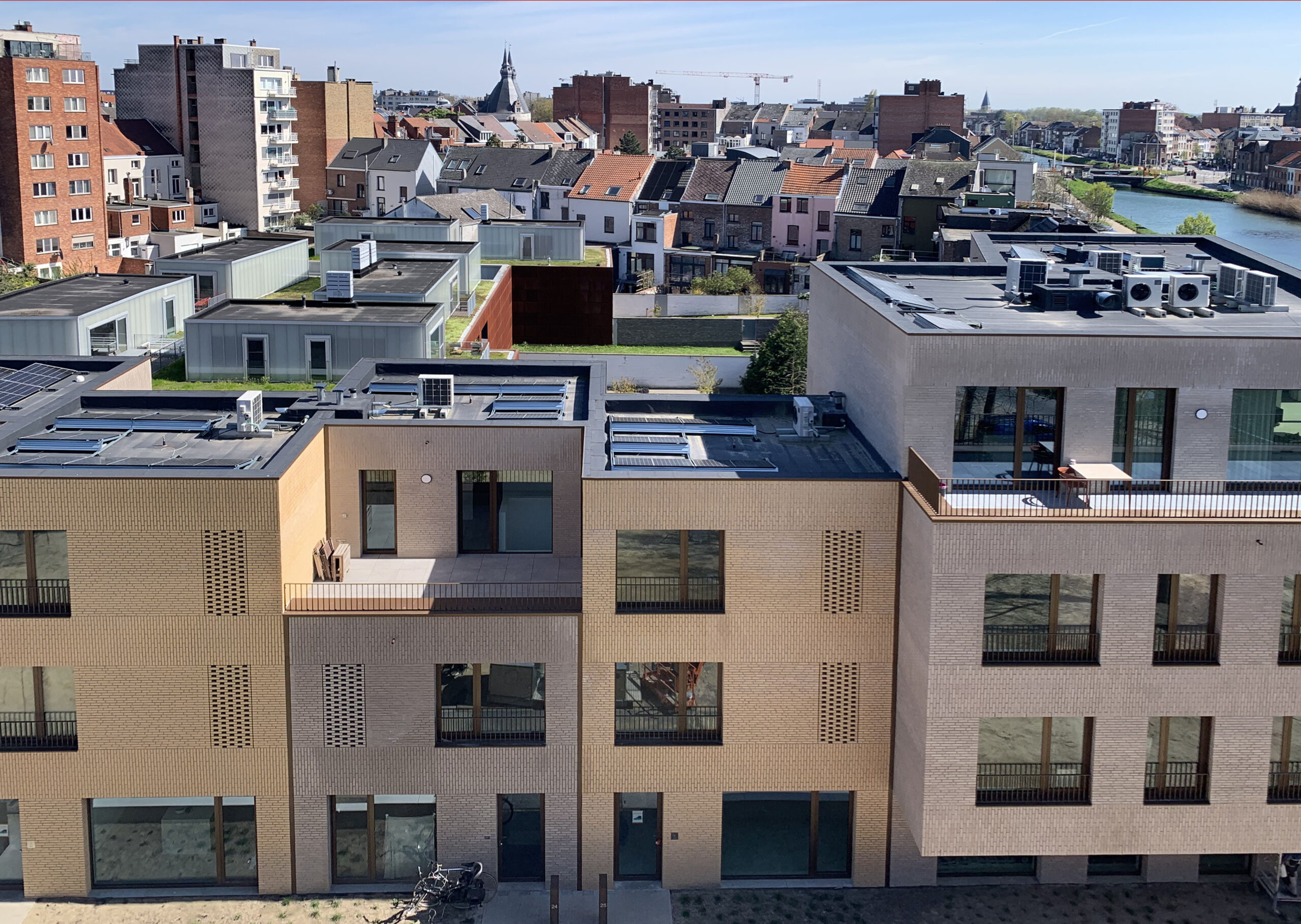 BEN-woningen van de eerste fase van Komet in Mechelen