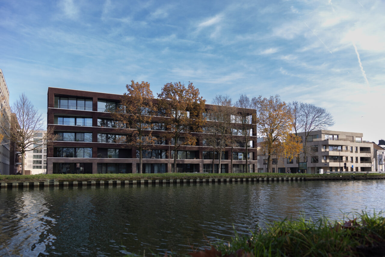 Het duurzaam project Komet Mechelen, opgeleverd en bewoond.