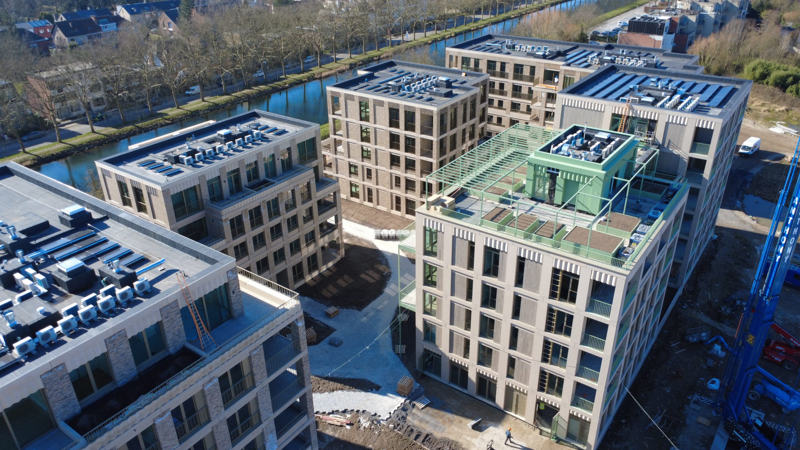 Compagnie Cohousing van bovenaf gezien