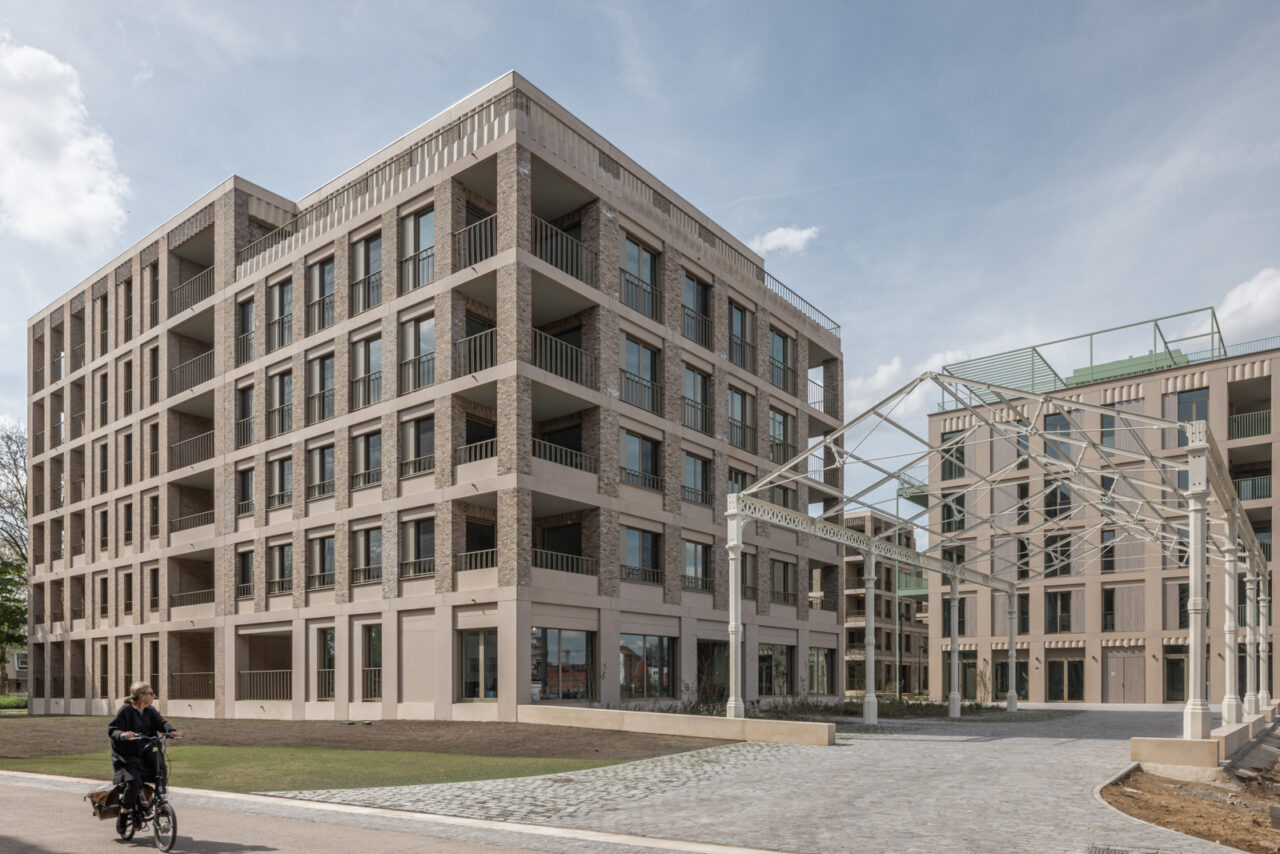 Appartementsgebouwen van de tweede fase van Komet Mechelen